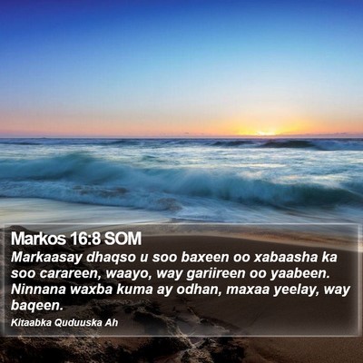 Markos 16:8 SOM Bible Verse Image
