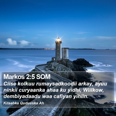 Markos 2:5 SOM Bible Verse Image