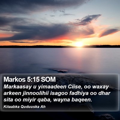 Markos 5:15 SOM Bible Verse Image