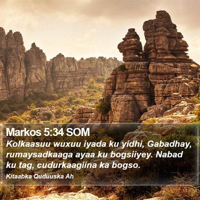 Markos 5:34 SOM Bible Verse Image