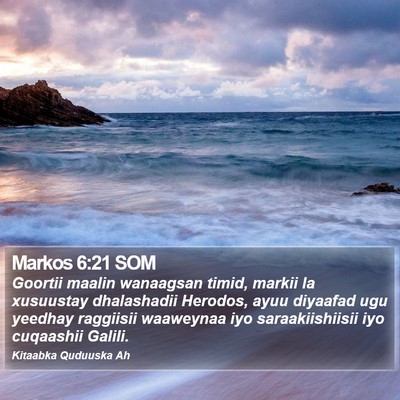 Markos 6:21 SOM Bible Verse Image