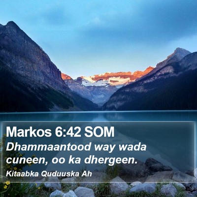 Markos 6:42 SOM Bible Verse Image