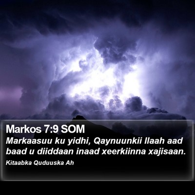 Markos 7:9 SOM Bible Verse Image