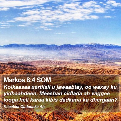 Markos 8:4 SOM Bible Verse Image