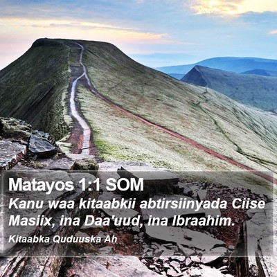Matayos 1:1 SOM Bible Verse Image
