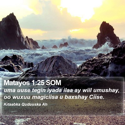Matayos 1:25 SOM Bible Verse Image