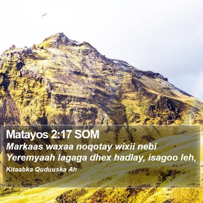 Matayos 2:17 SOM Bible Verse Image