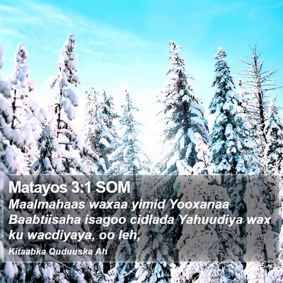 Matayos 3:1 SOM Bible Verse Image
