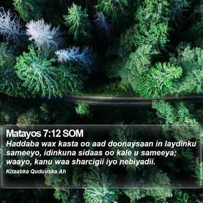 Matayos 7:12 SOM Bible Verse Image
