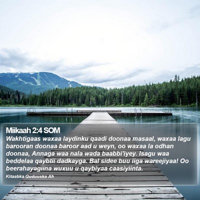 Miikaah 2:4 SOM Bible Verse Image