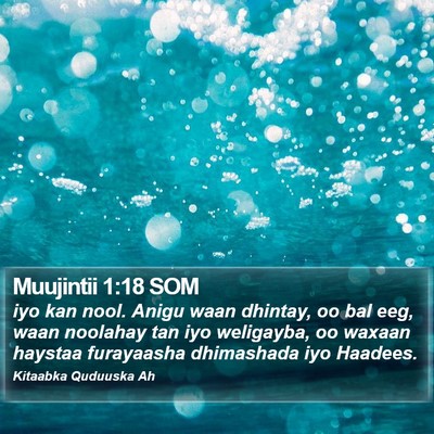Muujintii 1:18 SOM Bible Verse Image