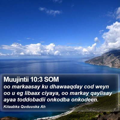 Muujintii 10:3 SOM Bible Verse Image