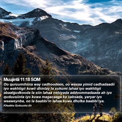 Muujintii 11:18 SOM Bible Verse Image