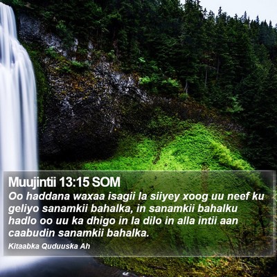 Muujintii 13:15 SOM Bible Verse Image