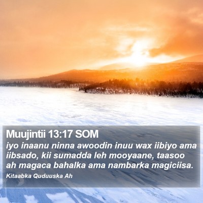 Muujintii 13:17 SOM Bible Verse Image