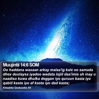 Muujintii 14:6 SOM Bible Verse Image