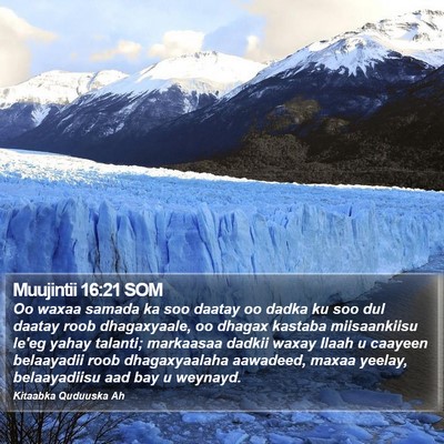Muujintii 16:21 SOM Bible Verse Image
