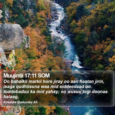 Muujintii 17:11 SOM Bible Verse Image