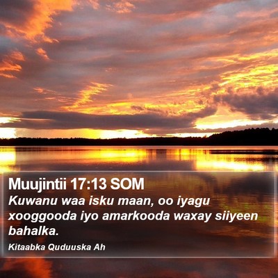 Muujintii 17:13 SOM Bible Verse Image