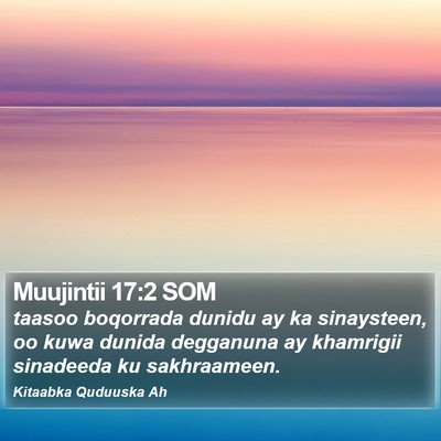 Muujintii 17:2 SOM Bible Verse Image