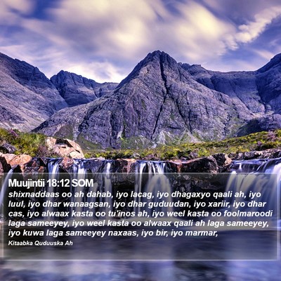 Muujintii 18:12 SOM Bible Verse Image