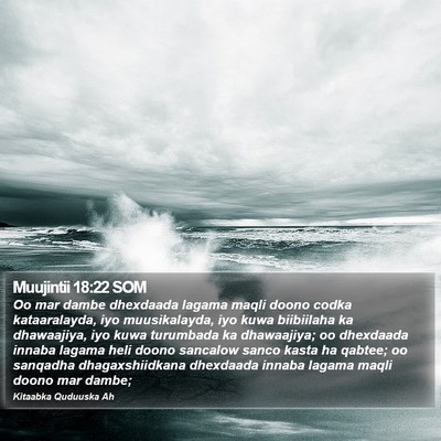 Muujintii 18:22 SOM Bible Verse Image