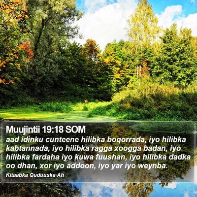 Muujintii 19:18 SOM Bible Verse Image