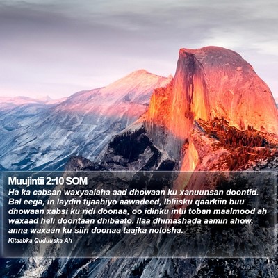 Muujintii 2:10 SOM Bible Verse Image