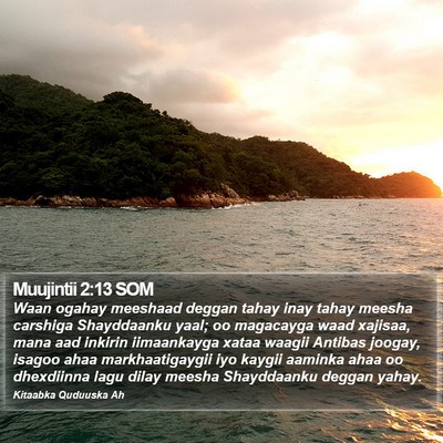 Muujintii 2:13 SOM Bible Verse Image