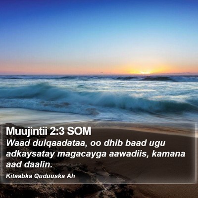 Muujintii 2:3 SOM Bible Verse Image
