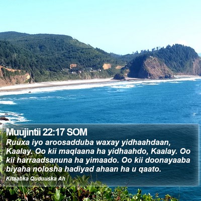 Muujintii 22:17 SOM Bible Verse Image