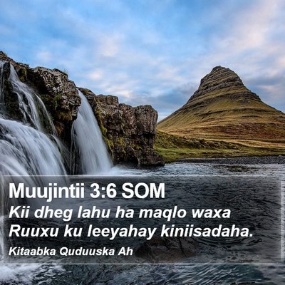 Muujintii 3:6 SOM Bible Verse Image