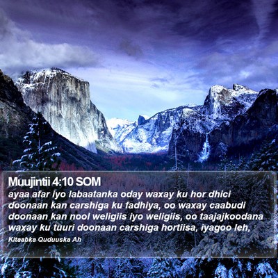 Muujintii 4:10 SOM Bible Verse Image