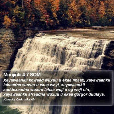 Muujintii 4:7 SOM Bible Verse Image
