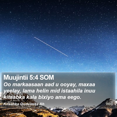 Muujintii 5:4 SOM Bible Verse Image