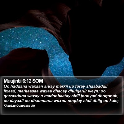 Muujintii 6:12 SOM Bible Verse Image