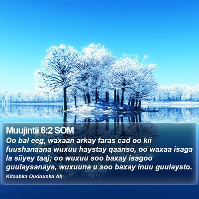 Muujintii 6:2 SOM Bible Verse Image