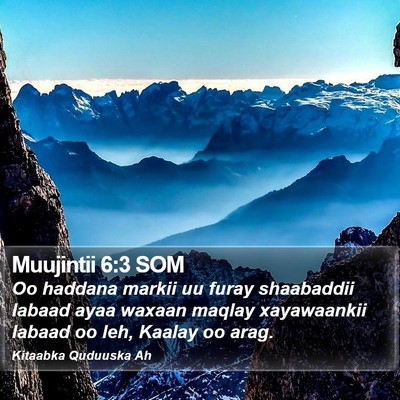 Muujintii 6:3 SOM Bible Verse Image