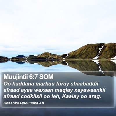 Muujintii 6:7 SOM Bible Verse Image