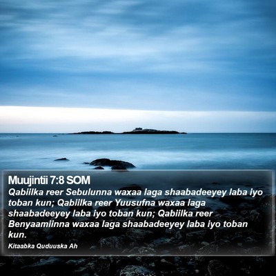 Muujintii 7:8 SOM Bible Verse Image