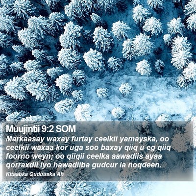 Muujintii 9:2 SOM Bible Verse Image
