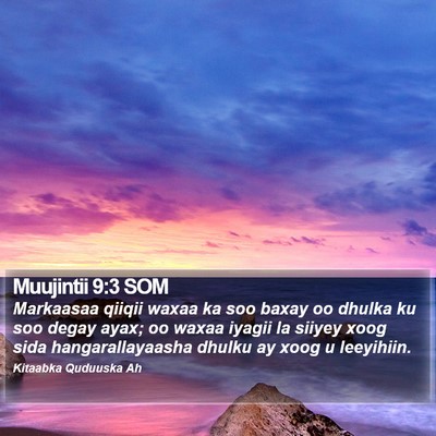 Muujintii 9:3 SOM Bible Verse Image