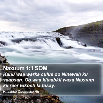 Naxuum 1:1 SOM Bible Verse Image