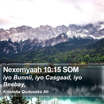 Nexemyaah 10:15 SOM Bible Verse Image