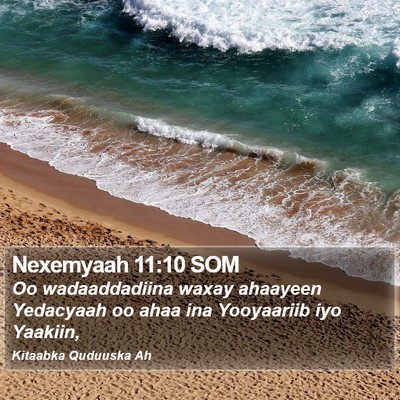Nexemyaah 11:10 SOM Bible Verse Image