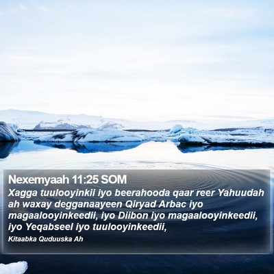 Nexemyaah 11:25 SOM Bible Verse Image