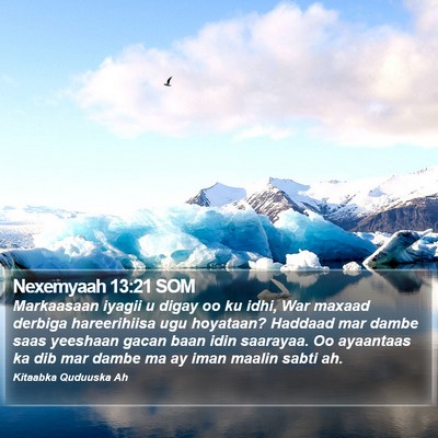 Nexemyaah 13:21 SOM Bible Verse Image