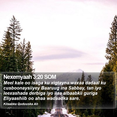 Nexemyaah 3:20 SOM Bible Verse Image