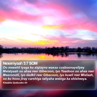 Nexemyaah 3:7 SOM Bible Verse Image