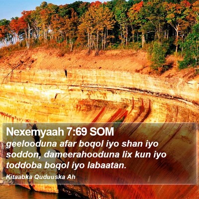 Nexemyaah 7:69 SOM Bible Verse Image
